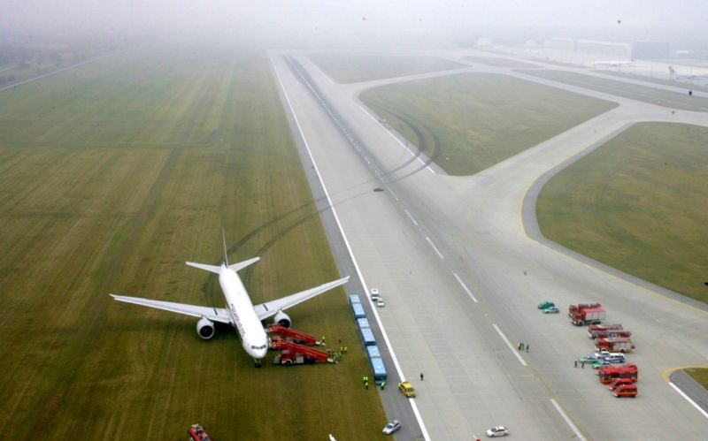 runway excursion of aircraft